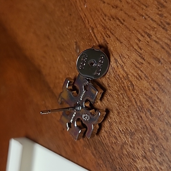 Tory Burch Silver Stud Earrings - Picture 5 of 8